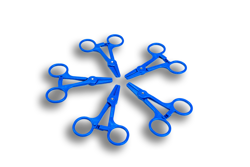 5 Pack Disposable Plastic Forceps O3UV